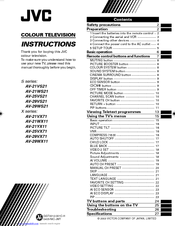 JVC AV-21WS21 Instructions Manual