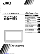 JVC Natural Vision AV-24WT2EK Instructions Manual