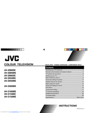 JVC AV-2156BE Instructions Manual