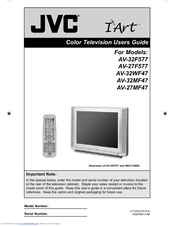 JVC I'Art AV-32WF47 User Manual