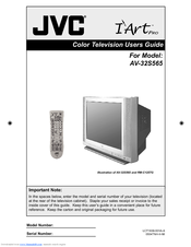JVC I'Art Pro AV-32S565 User Manual