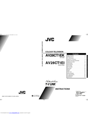 JVC AV28CT1EK Instructions Manual