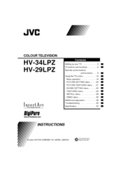 JVC InteriArt HV-34LPZ Instructions Manual
