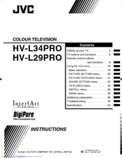 JVC HV-L34PRO Instructions Manual