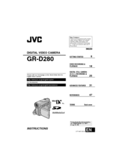 JVC GR-D280 Instructions Manual
