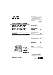 JVC GR-D650E Instructions Manual