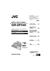 JVC GR-DF540 Instructions Manual