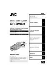 JVC GR-DV801 Instructions Manual
