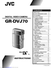 JVC GR-DVJ70EK Instructions Manual