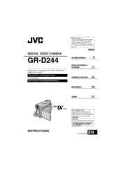 JVC GR-D244 Instructions Manual
