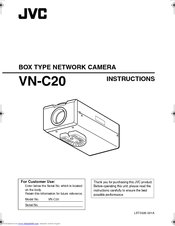 JVC VN-C20U - Network Camera Instructions Manual