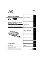 JVC CU-VH1US-P - Professional Editing Video Cassete recorder/player Instructions Manual