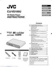 JVC CU-VS100U Instructions Manual