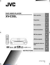 JVC XV-C5SL Instructions Manual