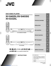 JVC XV-S402SLJ Instructions Manual