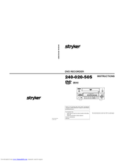 Stryker 240-020-505 Instructions Manual