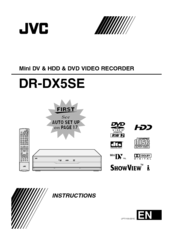 JVC DR-DX5SE Instructions Manual