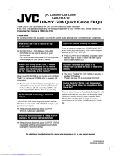 Jvc DR-MV150B - DVDr/ VCR Combo Manuals | ManualsLib