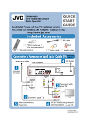 Jvc DVD VIDEO RECORDER DR-MV99BU Quick Start Manual