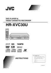 JVC HR-XV30CU Instructions Manual