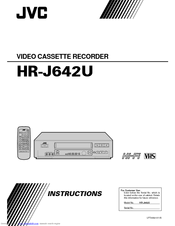 JVC HR-J642U Instructions Manual