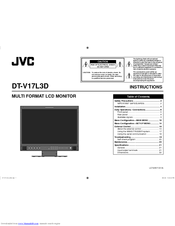 JVC DT-V17L3D Instructions Manual