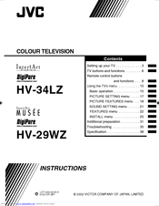 JVC HV-29WZ Instructions Manual