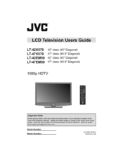 JVC LT-42X579 User Manual