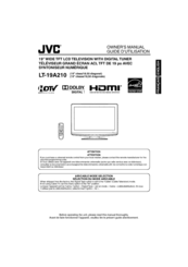 JVC LT-19A210 Owner's Manual