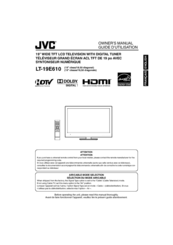JVC LT-19E610 Owner's Manual