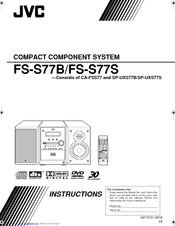 JVC CA-FSS77 Instructions Manual
