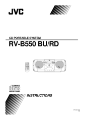 Jvc Kaboom ! Series RV-B550BU Instructions Manual