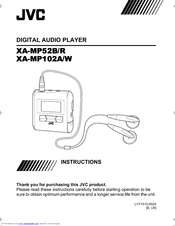 JVC XA-MP102W Instructions Manual