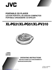 JVC XL-PG51 Operating Instructions Manual