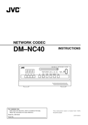 JVC DM-NC40 Instructions Manual