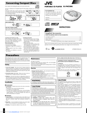 JVC XL-PM25BK Instructions Manual