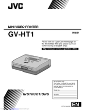JVC MINI VIDEO PRINTER GV-HT1 Instructions Manual