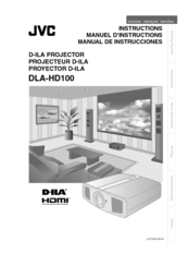 JVC HD100 - DLA - D-ILA Projector Instructions Manual