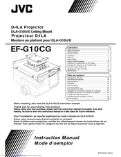JVC DLA-G10U Instruction Manual