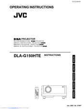 JVC DLA-G150HTE Instructions Manual