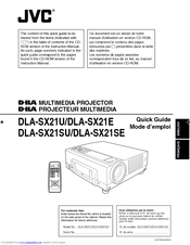 JVC SX21 - DLA SXGA+ D-ILA Projector Quick Manual