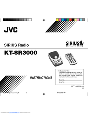 JVC Sirius KT-SR3000 Instructions Manual