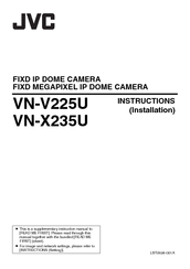 JVC VN-X235U series Installation Instructions Manual