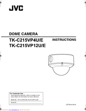 JVC TK-C215VP12U - CCTV Camera - Vandal Instructions Manual