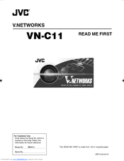 JVC V.NETWORKS VN-C11U Read Me First