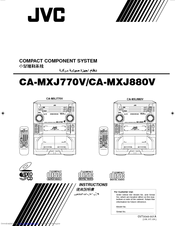 JVC CA-MXJ880V Instructions Manual