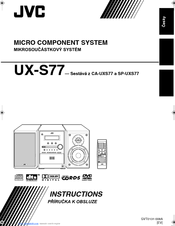 JVC SP-UXS77 Přiručka K Obsluze
