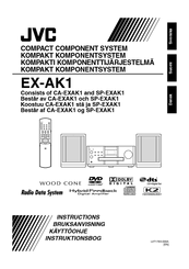 JVC Compact Component System SP-EXAK1 Instructions Manual