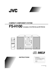 JVC CA-FSH100 Instructions Manual