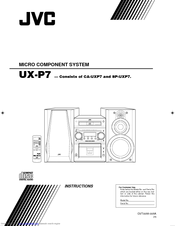 JVC CA-UXP7 Instructions Manual